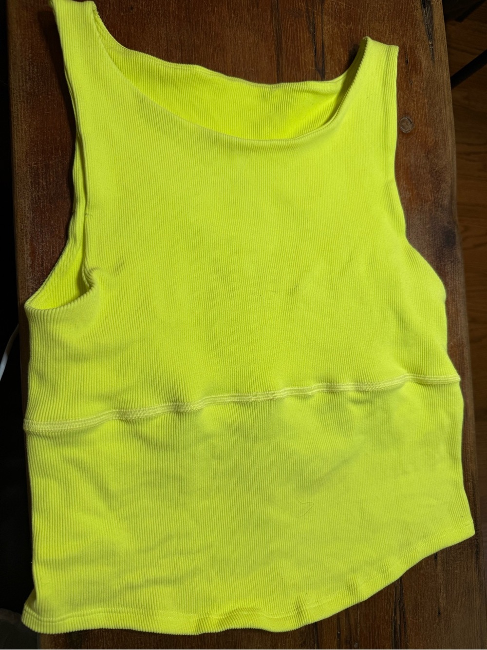 FP Movement by Free People Neon Yellow Ribbed Tank